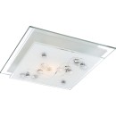 Globo 48092 mennyezeti lámpa Ballerina I 1x60W | E27 - króm, szatén üveg