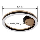 Globo 67298D LED mennyezetre szerelhető lámpa BEATRIX  | 12W integrált LED forrás | 600lm | 3000K