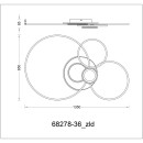 Globo 68278-36 LED mennyezetre szerelhető lámpa BELTRAN  | 36W integrált LED forrás | 1990lm | 2700-6000K