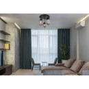 Globo 15345-3D mennyezetre szerelhető lámpa Blacky I 3x40W | E14 - fekete, füstüveg