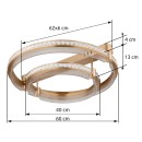 Globo 67196-78 LED mennyezetre szerelhető lámpa BLONDIE  | 78W integrált LED forrás | 4134lm | 2700-6500K