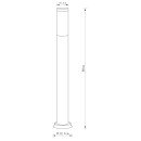 Globo 31588A kültéri oszloplámpa Boston 1x60W | E27 | IP44 - antracit