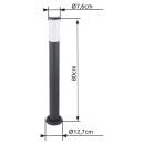 Globo 31588A kültéri oszloplámpa Boston 1x60W | E27 | IP44 - antracit