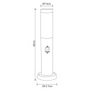 Globo 3158AS kültéri oszloplámpa mozgásérzékelővel Boston 1x60W | E27 | IP44 - antracit