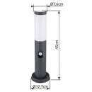 Globo 3158AS kültéri oszloplámpa mozgásérzékelővel Boston 1x60W | E27 | IP44 - antracit
