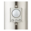 Globo 3158S kerti állólámpa mozgásérzékelővel Boston 1x60W | E27 | IP44 - rozsdamentes acél, opál