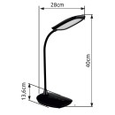 Globo 58455B LED asztali lámpa BOTAL  | 9W integrált LED forrás | 520lm | 3000+4000+6500K