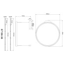 Globo BRIGGS 67186-36 LED mennyezeti függőlámpa | 36W LED | 800lm