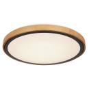 Globo 41764-24 LED mennyezeti lámpa Bruno 1x24W | 1000lm | 3000-4500-6000K - opál, fekete, barna