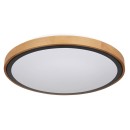 Globo 41764-24 LED mennyezeti lámpa Bruno 1x24W | 1000lm | 3000-4500-6000K - opál, fekete, barna