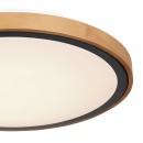 Globo 41764-24 LED mennyezeti lámpa Bruno 1x24W | 1000lm | 3000-4500-6000K - opál, fekete, barna