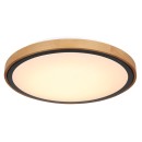 Globo 41764-24 LED mennyezeti lámpa Bruno 1x24W | 1000lm | 3000-4500-6000K - opál, fekete, barna