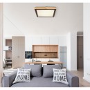 Globo 41764-24Q LED mennyezeti lámpa Bruno 1x24W | 1020lm | 3000-4500-6000K - opál, fekete, barna