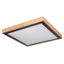 Globo 41764-24Q LED mennyezeti lámpa Bruno 1x24W | 1020lm | 3000-4500-6000K - opál, fekete, barna