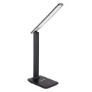 Globo 58400S LED asztali lámpa Bulla 1x6W | 350lm | 3000-4500-6000K - szabályozható, USB, érintőkapcsoló, fekete