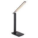 Globo 58400S LED asztali lámpa Bulla 1x6W | 350lm | 3000-4500-6000K - szabályozható, USB, érintőkapcsoló, fekete
