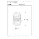 Lucide L135411431 asztali lámpa FLORES  E14