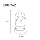 Globo CANDLE 28075-2 LED asztali lámpa | 1W LED | 2900K