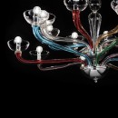 Ideal Lux 044255 csillár Casanova Transparente 8x40W | E14 - átlátszó