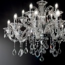Ideal Lux 081526 mennyezeti függőlámpa Colossal Grigio 15x40W|E14 - szürke, kristály