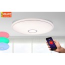 Globo 41386-30RGBSH LED mennyezeti lámpa Connor 1x30W | 2400lm | 3000-6000K | RGB - smart light, távirányítás, szabályozható, éjszakai üzemmód, memória funkció, időzítő, csillogó hatás, fehér