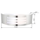 Globo 32094 kültéri fali lámpa Cornus 1x20W | E27 | IP44 - rozsdamentes acél, opál