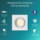 Philips 8720169392663 süllyeszthető lámpakeret Peridot  GU10 | fehér