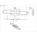 Globo DAKARI 67208-40N LED mennyezetre szerelhető lámpa | 40W LED | 1920lm | 3000K