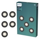 Philips 8721103037152 süllyeszthető lámpakészlet Peridot GU10 | fekete