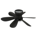 Globo 03625S LED ventilátor világítással DELORES | 5W integrált LED forrás | 350lm | 2700-6500K | ventilátor | fekete | matt