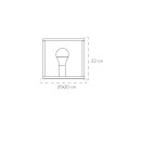 Luce Ambiente Design I-KIMERA-L1 asztali lámpa KIMERA | 1×60W E27 | kapcsolóval | fekete | aranyszínű