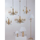 Ideal Lux 020853 asztali lámpa Dora Small 1x40W | E14 - aranyszínű