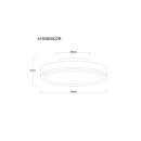 Globo DORO 416080AD2R LED mennyezetre szerelhető lámpa | 24W LED | 1200lm | 3000K