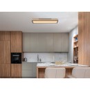 Globo 416080WD LED mennyezeti lámpa Doro 1x18W | 1000lm | 3000K - opál, fekete, fa
