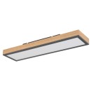 Globo 416080WD LED mennyezeti lámpa Doro 1x18W | 1000lm | 3000K - opál, fekete, fa