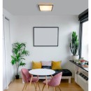 Globo 416080WD1 LED mennyezeti lámpa Doro 1x12W | 800lm | 3000K - barna, fekete, opál