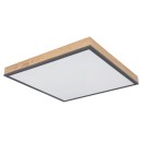 Globo 416080WD2 LED mennyezeti lámpa Doro 1x24W | 1500lm | 3000K - barna, fekete, opál