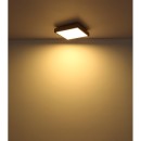 Globo 416080WD2 LED mennyezeti lámpa Doro 1x24W | 1500lm | 3000K - barna, fekete, opál