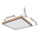 Globo 416080WD2 LED mennyezeti lámpa Doro 1x24W | 1500lm | 3000K - barna, fekete, opál