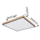 Globo 416080WD3 LED mennyezeti lámpa Doro 1x36W | 2250lm | 3000K - barna, fekete, opál