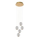 Lucide L134992260 LED mennyezeti függőlámpa CINTRA  | 5x4,7W integrált LED forrás | 5x290lm | 2700K
