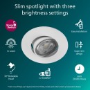 Philips 8721103038012 LED süllyeszthető lámpa Cilantro  | 5W integrált LED forrás | 500lm | 2700K | fehér
