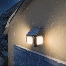 Philips 8721103105431 LED napelemes kültéri fali lámpa Zyren  | 25W integrált LED forrás | 4000lm | 3000K | fekete