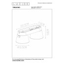 Lucide L099350231 mennyezeti spotlámpa TRIGONO GU10