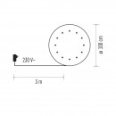 Emos ZY2267 LED karácsonyfa alátét 1,2W | IP20 | 12 izzó - melegfehér, 100 cm