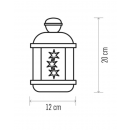 Emos ZY2113 LED lámpás csillagokkal 3xAA 0,6 W | IP20 | 12 izzó - melegfehér, időzítő