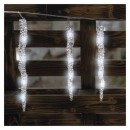 Emos DCPC07 LED karácsonyi fényfüzér - jégcsapok 6 db 3,6 m 60 LED | 6W | IP44 - hideg fehér, átlátszó