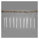 Emos DCPC01 LED karácsonyi fényfüzér - jégcsapok 10 db 3,6 m 140 LED | 5W | IP44 - hideg fehér, átlátszó