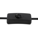 Globo 15557T asztali lámpa Finca 1x40W | E27 - fekete, zöld, füstüveg