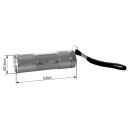 Globo 31903 LED zseblámpa Flashlight 9x0,07W | 43lm | 6000K - 3xAAA elemmel működik - tartozék, alumínium, ezüst